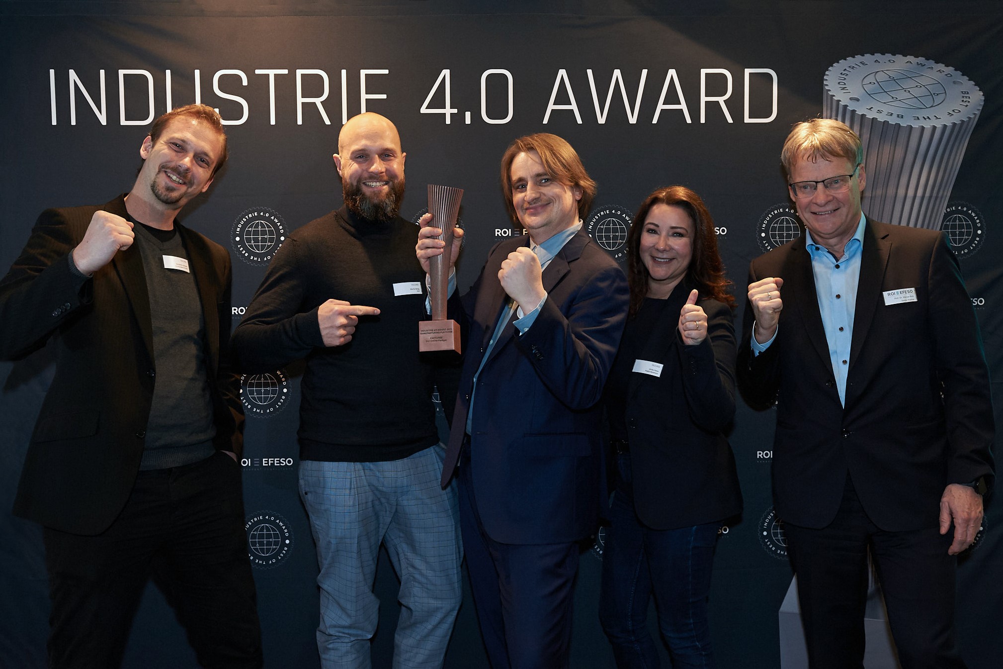 FACTUREE gewinnt INDUSTRIE 4.0 AWARD der Unternehmensberatung ROI-EFESO (Bildquelle: ROI-EFESO)