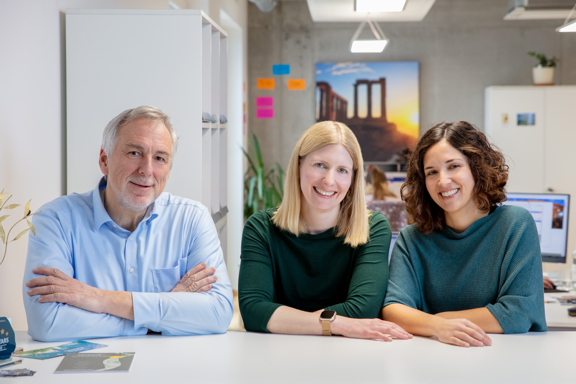 Geotoura. von li. nach re.: Volker Hensel, Svenja Wezel, Laura Freire-Moschoviti©Geotoura GmbH