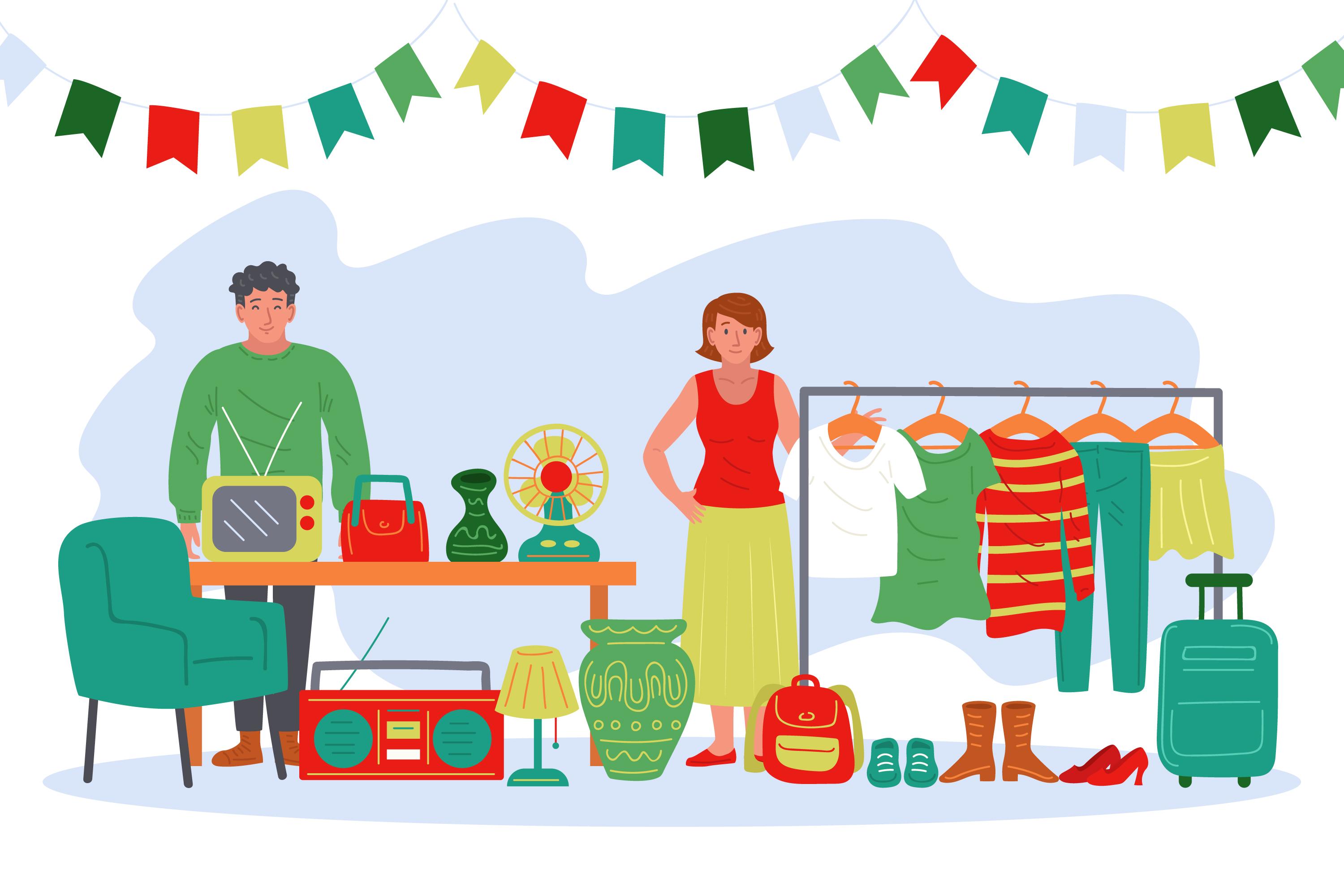 Einladung zum Flohmarkt (Die Bildrechte liegen bei dem Verfasser der Mitteilung.)
