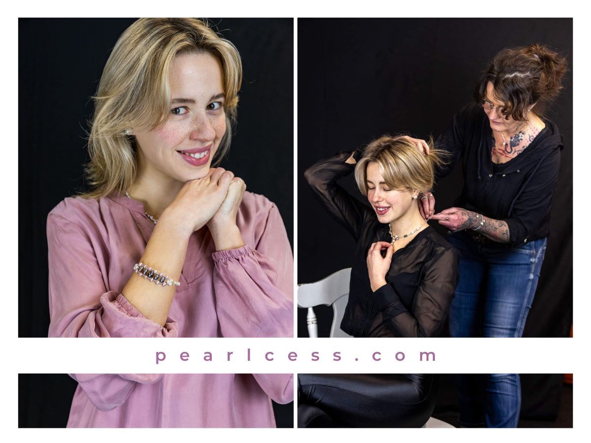 PEARLCESS - Stephanie Dettmann (Kristallkontor) und Linny Johnson präsentieren die neue Marke (© 2024 Ute Trops) PEARLCESS - Stephanie Dettmann (Kristallkontor) und Linny Johnson präsentieren die neue Marke (© 2024 Ute Trops)