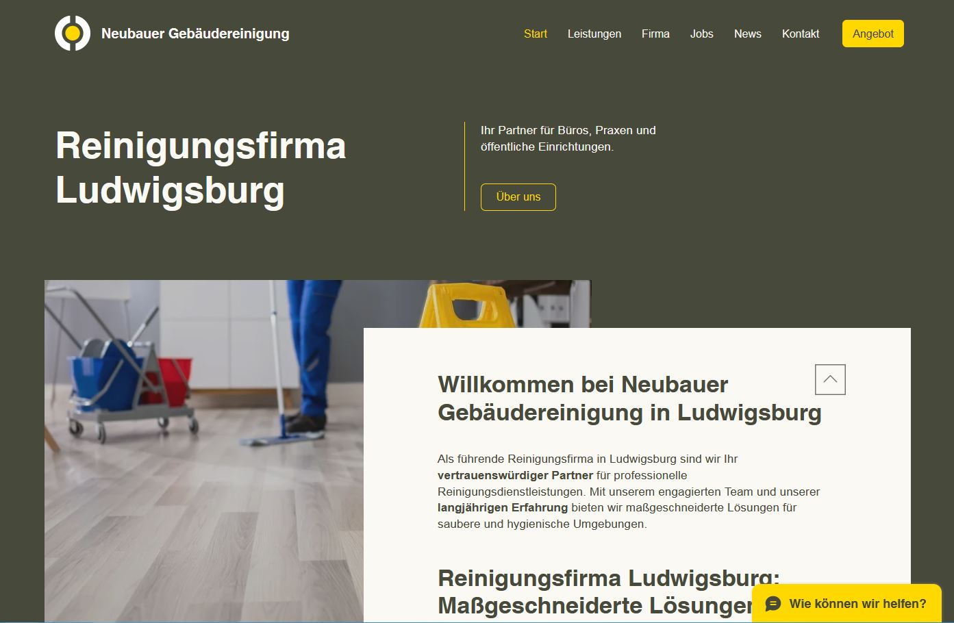 Bildausschnitt der Webseite Reinigungsfirma-Ludwigsburg. (Die Bildrechte liegen bei dem Verfasser der Mitteilung.) Bildausschnitt der Webseite Reinigungsfirma-Ludwigsburg. (Die Bildrechte liegen bei dem Verfasser der Mitteilung.)