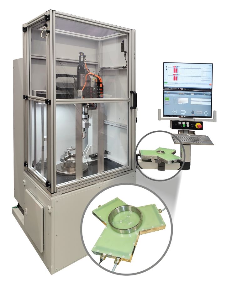 Das Spulensystem RFS03 kann mit dem Leistungsmodul LM20 oder mit N-DECT Flexitest betrieben werden (© CESTRIOM / N-DECT ) Das Spulensystem RFS03 kann mit dem Leistungsmodul LM20 oder mit N-DECT Flexitest betrieben werden (© CESTRIOM / N-DECT )