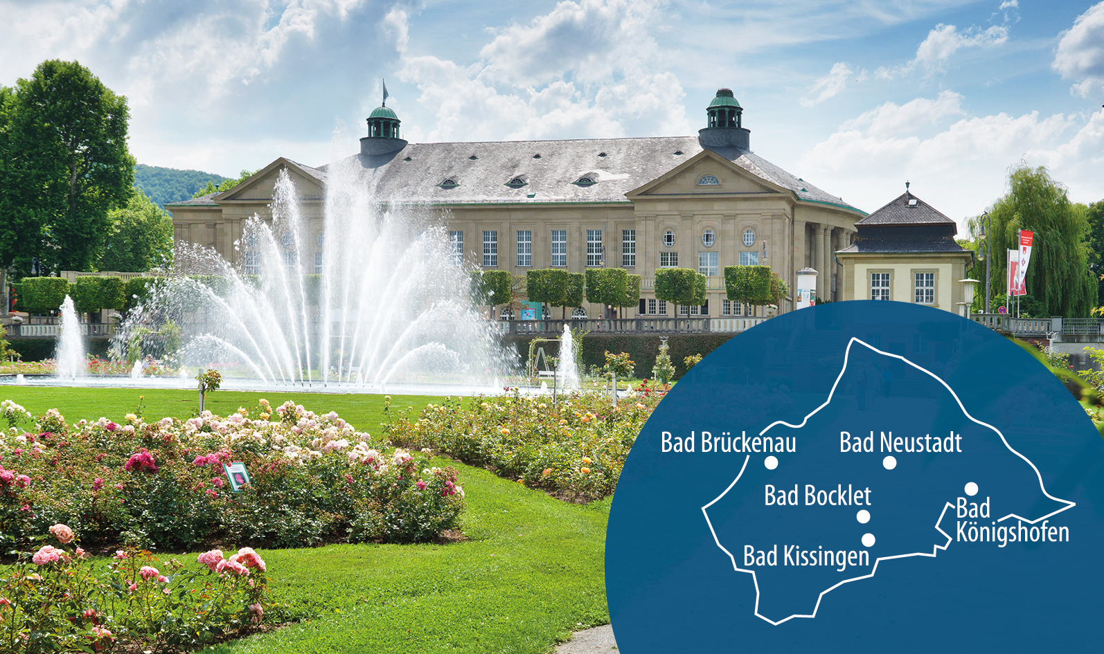 Bäderland Bayerische Rhön im Überblick. Foto Bayer. Staatsbad Bad Kissingen GmbH