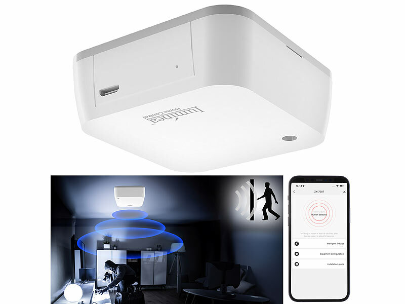 Luminea Home Control Smarter ZigBee-mmWave-Radar-Anwesenheitssensor mit App, www.pearl.de (Die Bildrechte liegen bei dem Verfasser der Mitteilung.) Luminea Home Control Smarter ZigBee-mmWave-Radar-Anwesenheitssensor mit App, www.pearl.de (Die Bildrechte liegen bei dem Verfasser der Mitteilung.)