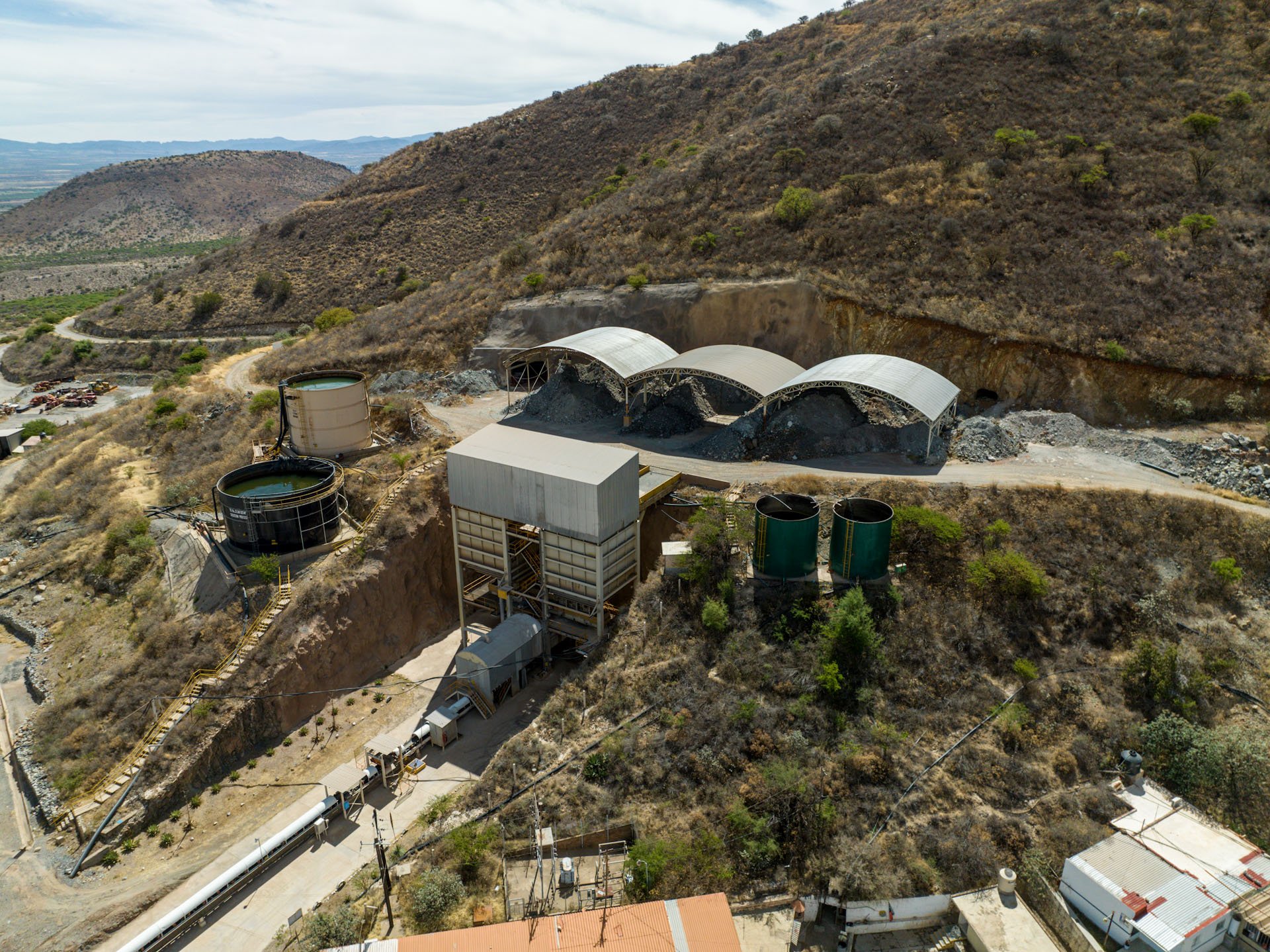 Produktionsanlagen auf La Parrilla; Quelle: Silber Storm Mining
