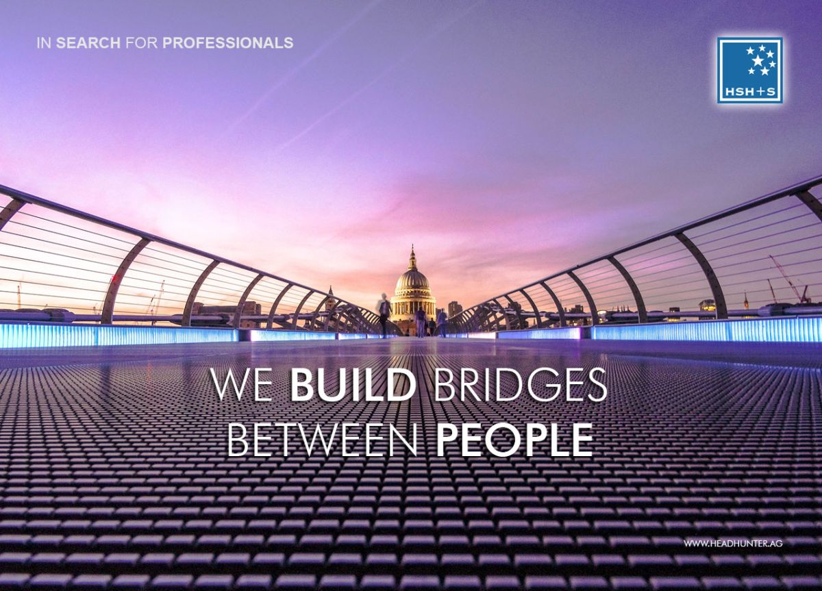 We build bridges between people (© HSH+S) We build bridges between people (© HSH+S)