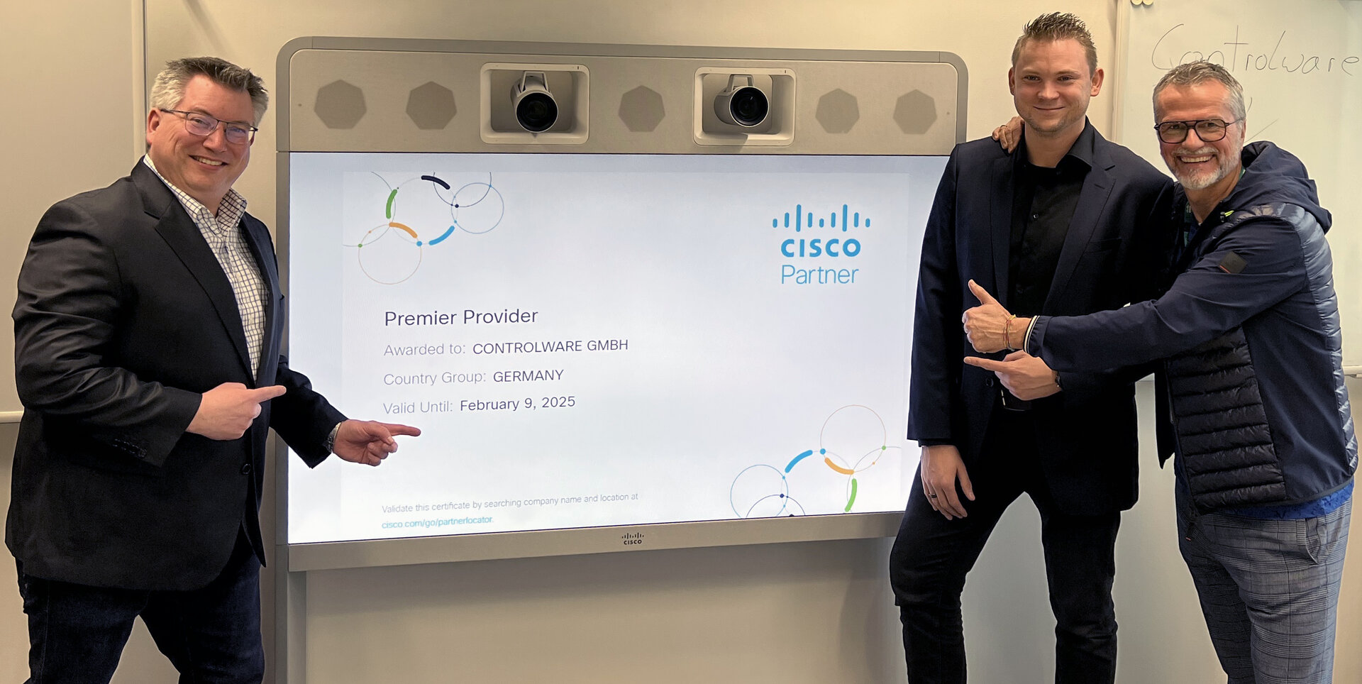 Controlware wurde von Cisco Systems als„Cisco Premier Provider für Managed Services“zertifiziert. (Die Bildrechte liegen bei dem Verfasser der Mitteilung.) Controlware wurde von Cisco Systems als„Cisco Premier Provider für Managed Services“zertifiziert. (Die Bildrechte liegen bei dem Verfasser der Mitteilung.)