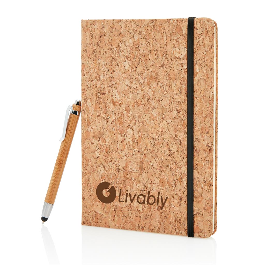 A5 Notizbuch aus Kork mit Bambusstift (Die Bildrechte liegen bei dem Verfasser der Mitteilung.) A5 Notizbuch aus Kork mit Bambusstift (Die Bildrechte liegen bei dem Verfasser der Mitteilung.)