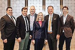 v.l.: David Zülow, Dr. Tilman Steinert, Frank Oelschläger, Marie-Christine Ostermann,Marco v.d.Meer 
