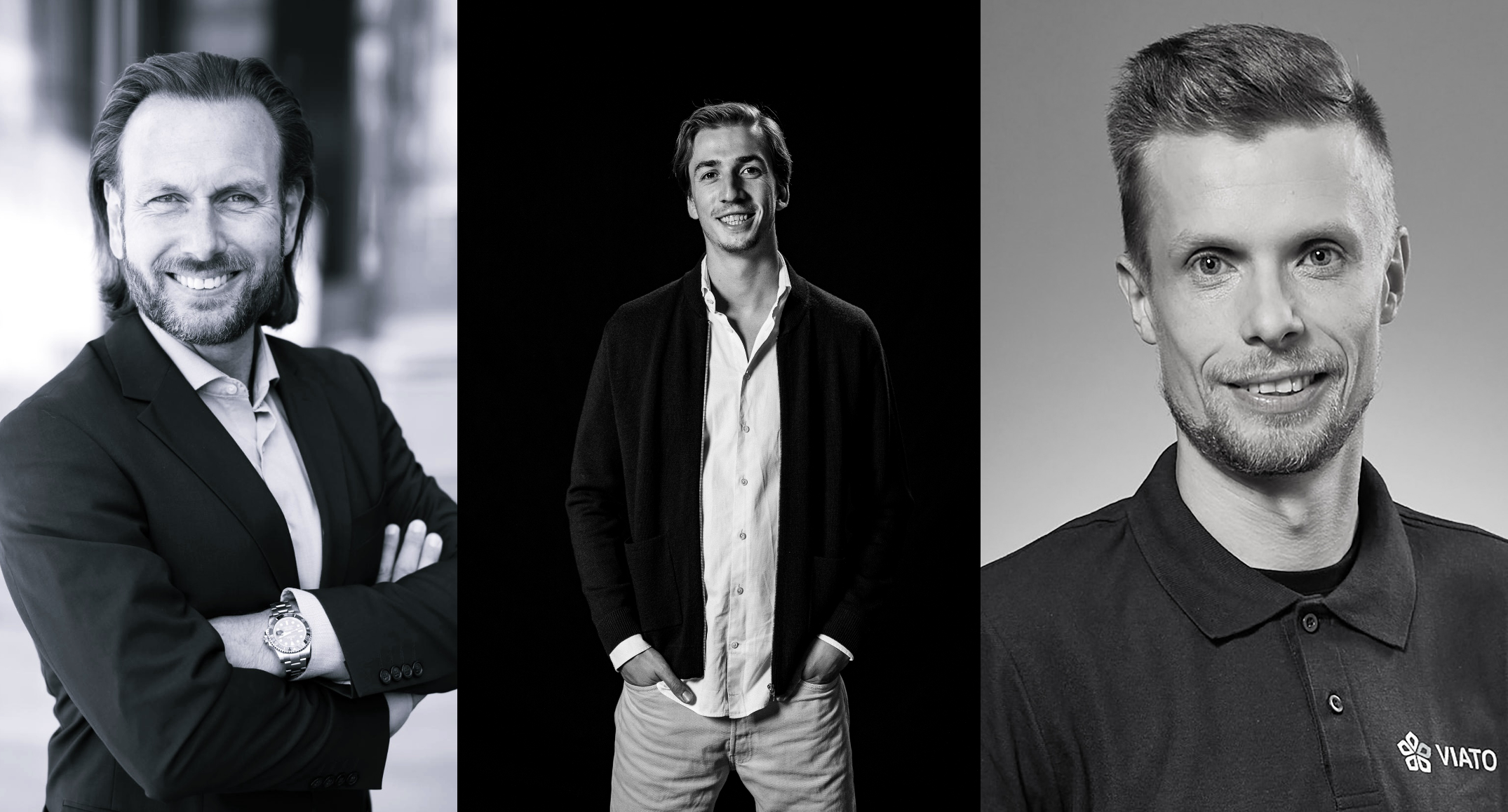 Marc Schröter, NI Hospitality GmbH/NP Hospitality GmbH, Florian Montag, Apaleo GmbH und Sebastian Pasik, Viato GmbH.