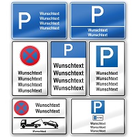 Parkplatzschild drucken lassen (©PrintPlanet.de) Parkplatzschild drucken lassen (©PrintPlanet.de)