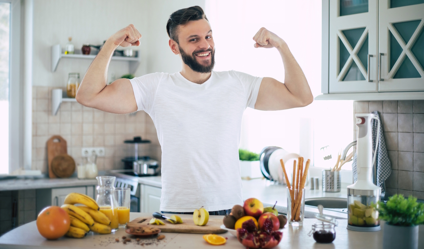Vegane Ernährung hilft auch beim Muskelaufbau (Die Bildrechte liegen bei dem Verfasser der Mitteilung.) Vegane Ernährung hilft auch beim Muskelaufbau (Die Bildrechte liegen bei dem Verfasser der Mitteilung.)