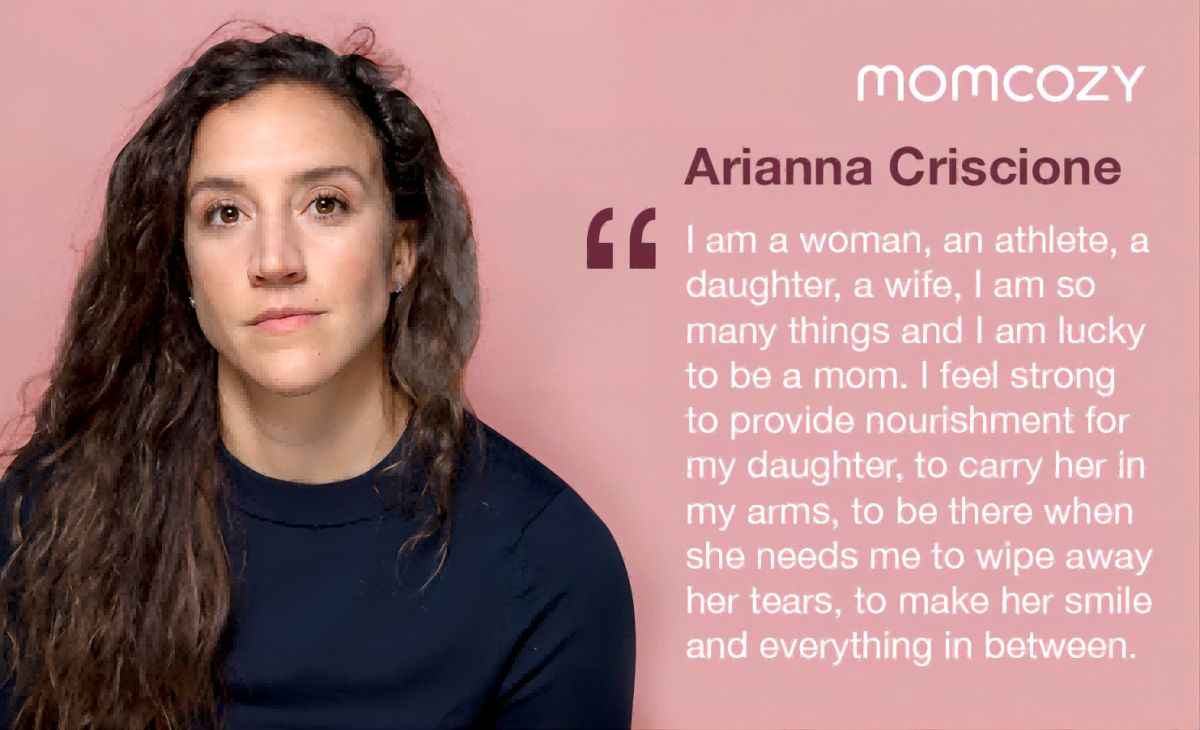 Momcozy und Arianna Criscione, professionelle Fußballspielerin und Verfechterin des Frauensports, ve (© Momcozy)