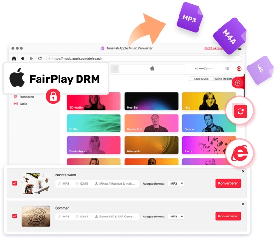 TuneFab Apple Music Converter Upgrade auf V4.0.0 - Bessere Benutzererfahrung (Die Bildrechte liegen bei dem Verfasser der Mitteilung.) TuneFab Apple Music Converter Upgrade auf V4.0.0 - Bessere Benutzererfahrung (Die Bildrechte liegen bei dem Verfasser der Mitteilung.)