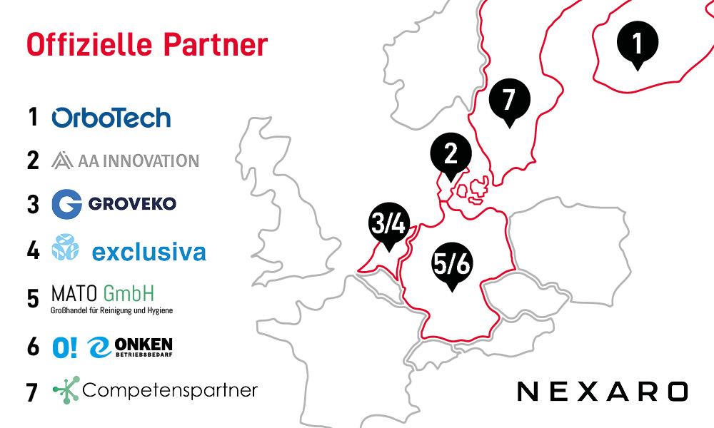 Händlernetzwerk von Nexaro (Die Bildrechte liegen bei dem Verfasser der Mitteilung.) Händlernetzwerk von Nexaro (Die Bildrechte liegen bei dem Verfasser der Mitteilung.)
