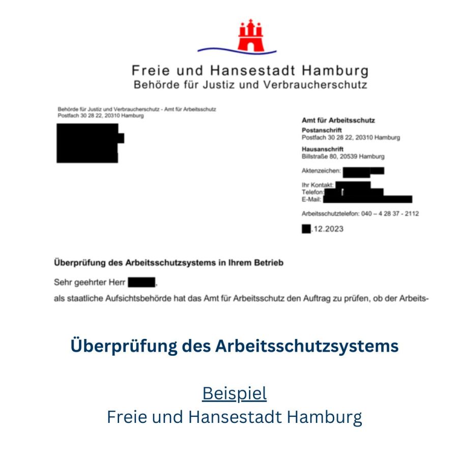 Arbeitsschutzkontrolle (© Dr. Hartmut Frenzel) Arbeitsschutzkontrolle (© Dr. Hartmut Frenzel)