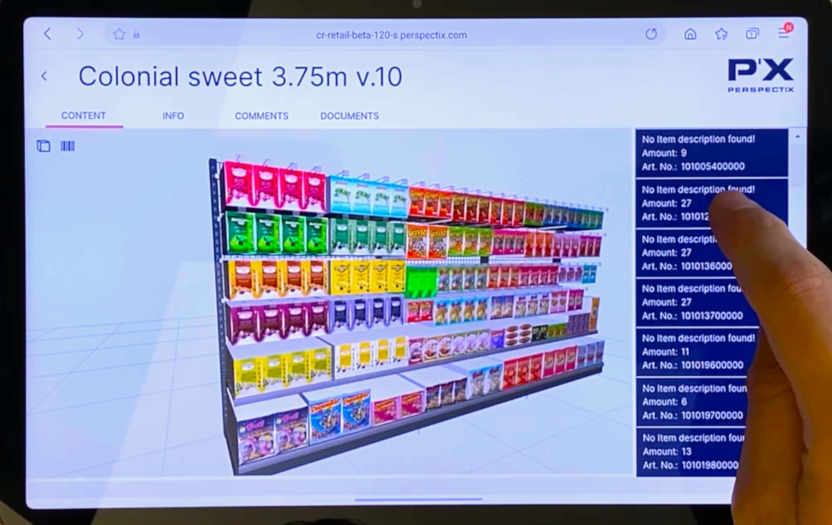 Der P´X Store Communicator erleichtert die Umsetzung von Planogrammen (Bildquelle: Perspectix AG, Zürich)