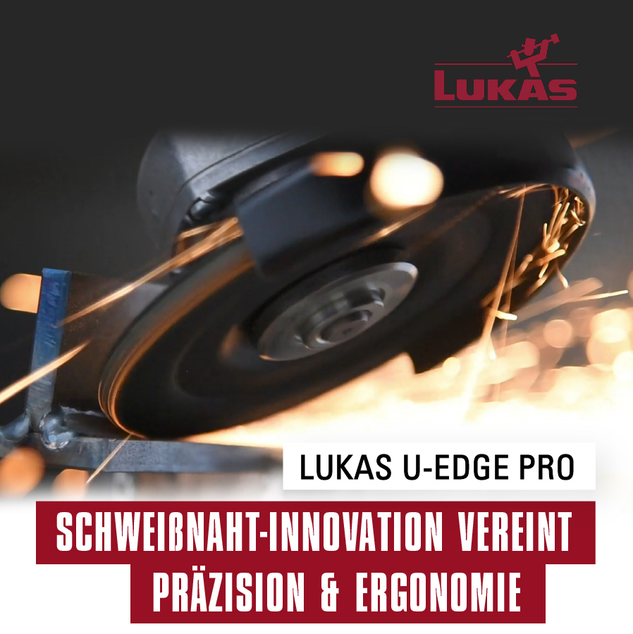 Schweißnaht-Innovation mit dem U-Edge Pro von LUKAS-ERZETT (Die Bildrechte liegen bei dem Verfasser der Mitteilung.) Schweißnaht-Innovation mit dem U-Edge Pro von LUKAS-ERZETT (Die Bildrechte liegen bei dem Verfasser der Mitteilung.)