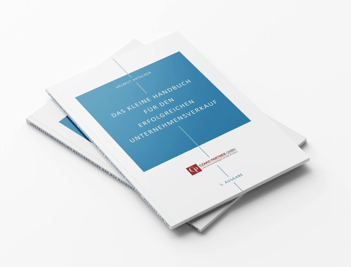 Das kostenlose kleine Handbuch für den erfolgreichen Unternehmensverkauf von Czako Partner (© Czako Partner GmbH) Das kostenlose kleine Handbuch für den erfolgreichen Unternehmensverkauf von Czako Partner (© Czako Partner GmbH)
