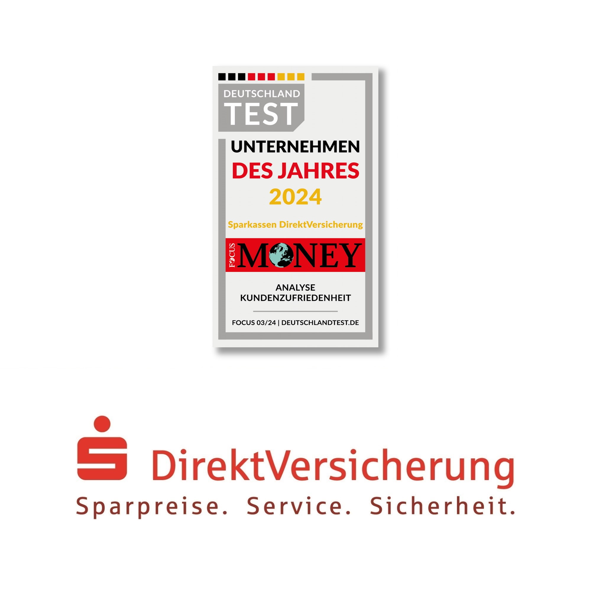 Sparkassen DirektVersicherung als Unternehmen des Jahres 2024 ausgezeichnet (Die Bildrechte liegen bei dem Verfasser der Mitteilung.)