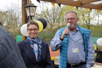 v.l.: Sport- & Jugendwartin Grit Andersen, 1. Vorsitzender Volker Wanduch