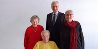 Gudrun und Dietrich Maaß, Dr. Michael Eckstein, Carmen Lau (BürgerStiftung Region Ahrensburg)
