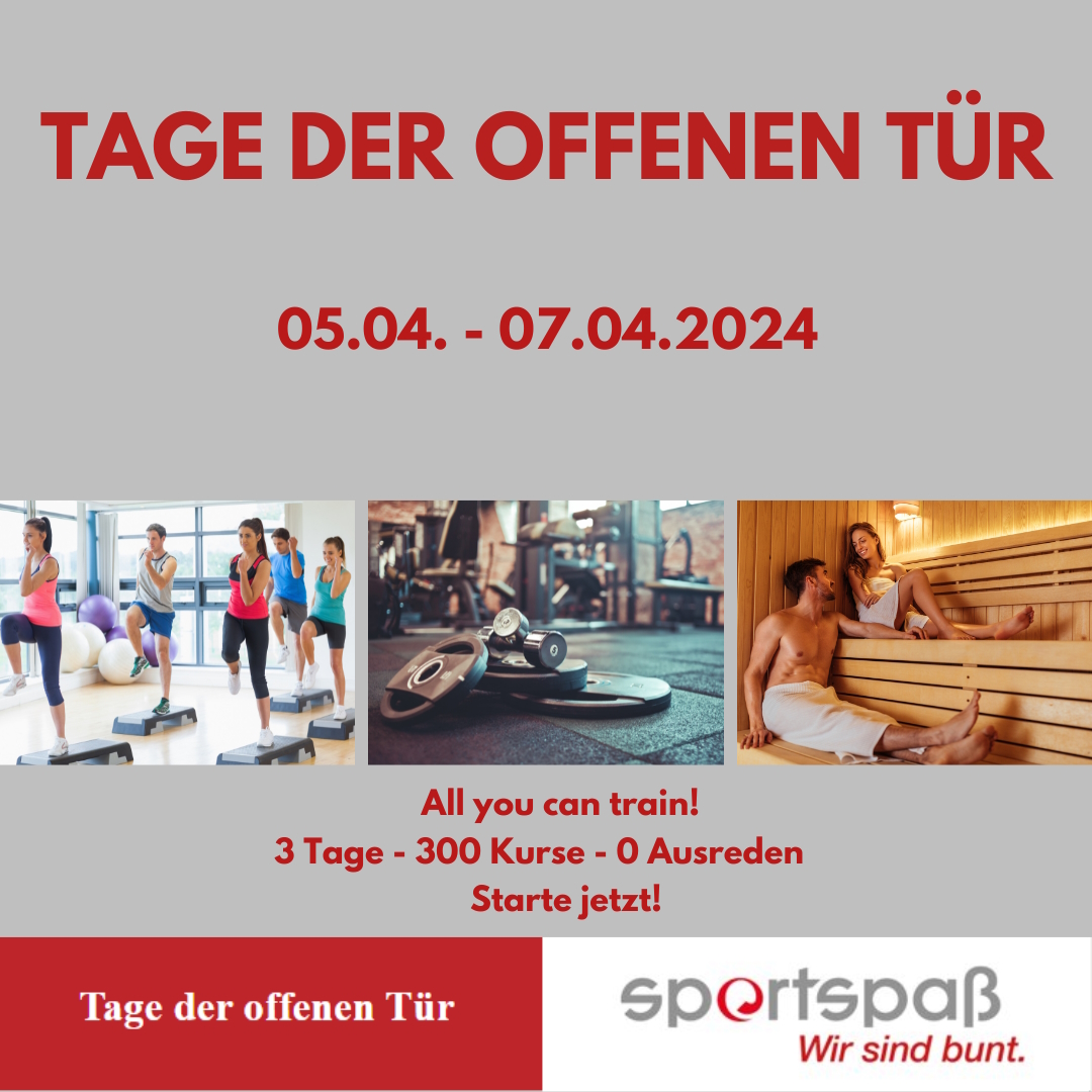 sportspaßöffnet seine Türen–Kurse, Fitness und Sauna kostenfrei nutzen (Die Bildrechte liegen bei dem Verfasser der Mitteilung.)