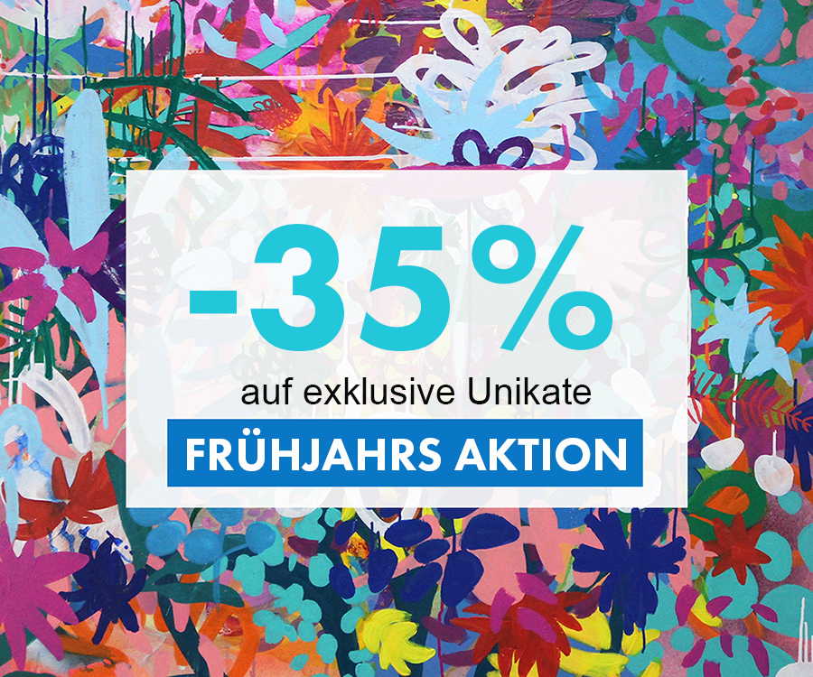 Sagenhafte 35% auf Originalkunst - Frühjahrsaktion vom 11. - 15. Mai 2024 (Die Bildrechte liegen bei dem Verfasser der Mitteilung.) Sagenhafte 35% auf Originalkunst - Frühjahrsaktion vom 11. - 15. Mai 2024 (Die Bildrechte liegen bei dem Verfasser der Mitteilung.)