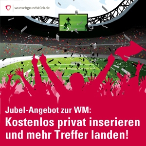 Kostenlose Immobilien-Inserate zur Fußball-WM
