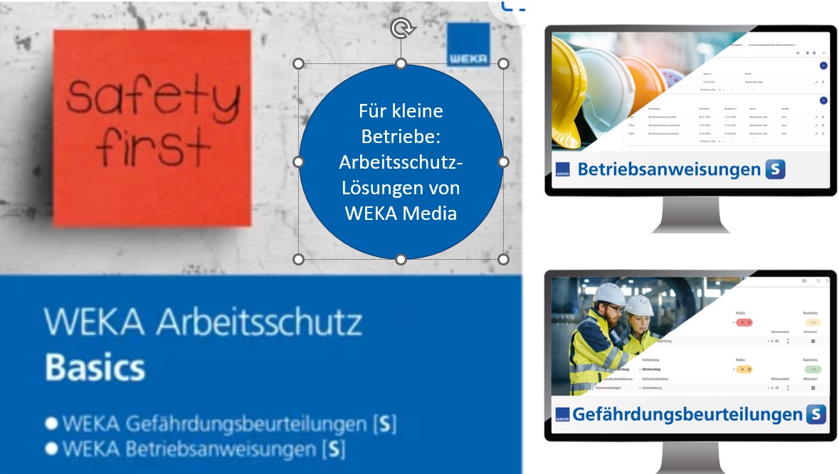 Professioneller Arbeitsschutz muss für kleine Betriebe nicht schwierig sein. Professioneller Arbeitsschutz muss für kleine Betriebe nicht schwierig sein.