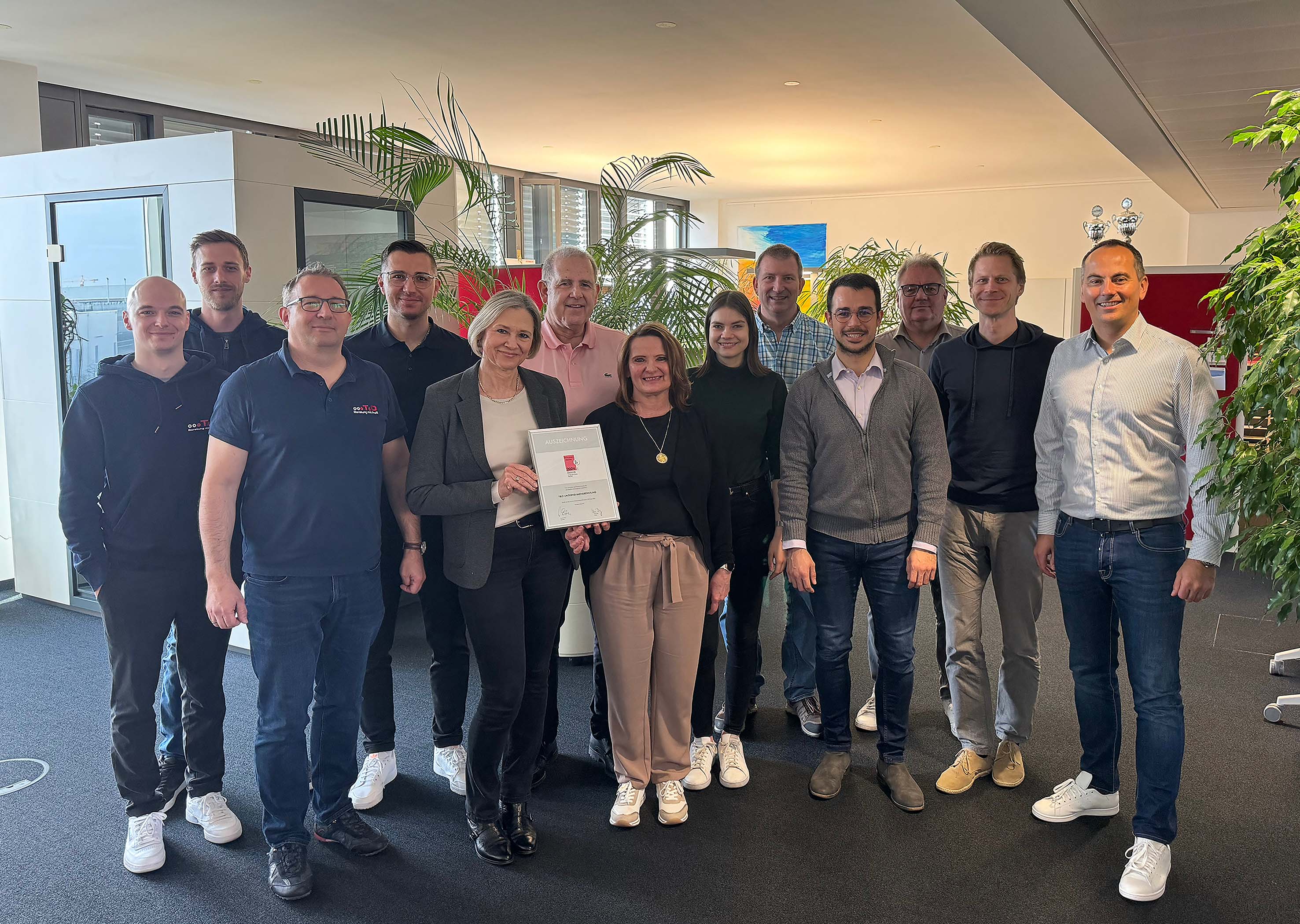 Ausgezeichnet durch"brand eins": Die T&O Group ist Berater des Jahres 2024. (Bildquelle: T&O Group) Ausgezeichnet durch"brand eins": Die T&O Group ist Berater des Jahres 2024. (Bildquelle: T&O Group)