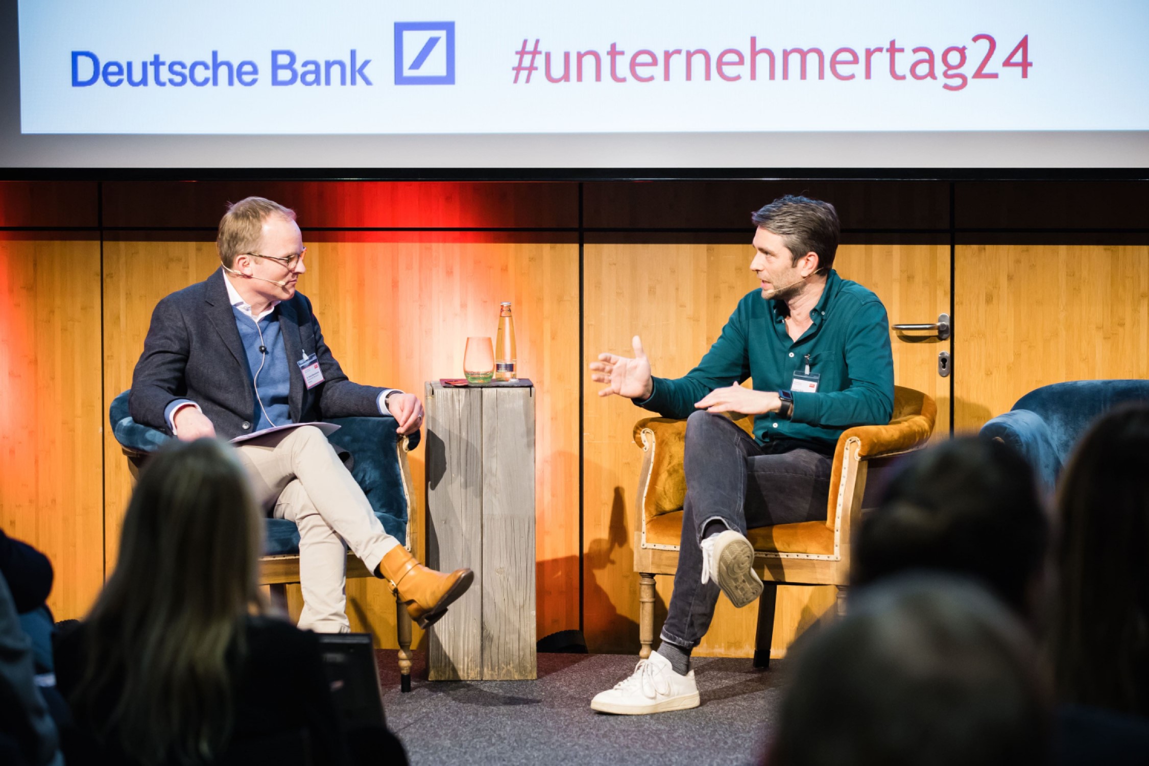 Benjamin Roth (r) Patrick Maurenbrecher (l) beim Unternehmertag24 - Kontora Insights (Die Bildrechte liegen bei dem Verfasser der Mitteilung.)