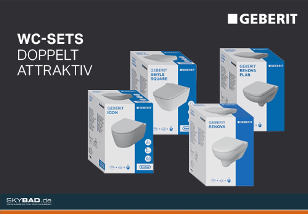 Geberit WC-Sets (Die Bildrechte liegen bei dem Verfasser der Mitteilung.)