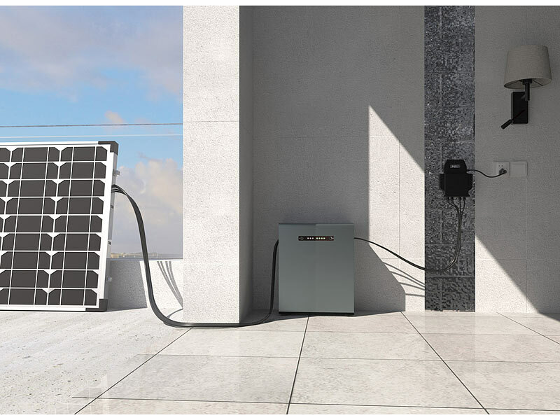 revolt Universal-Plug-&-Play-Akkuspeicher LIT-2150 für Balkon-Solaranlagen, www.pearl.de (Die Bildrechte liegen bei dem Verfasser der Mitteilung.) revolt Universal-Plug-&-Play-Akkuspeicher LIT-2150 für Balkon-Solaranlagen, www.pearl.de (Die Bildrechte liegen bei dem Verfasser der Mitteilung.)