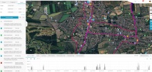 Das gefahrenen Routen werden übersichtlich auf der GPS-WATCH-Plattform dargestellt. Bild: GPS-WATCH Das gefahrenen Routen werden übersichtlich auf der GPS-WATCH-Plattform dargestellt. Bild: GPS-WATCH
