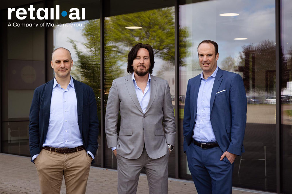 Retail.ai Gründer Prof. Christian Au, Prof. Peter Gentsch& GF Mark Michaelis (Die Bildrechte liegen bei dem Verfasser der Mitteilung.)