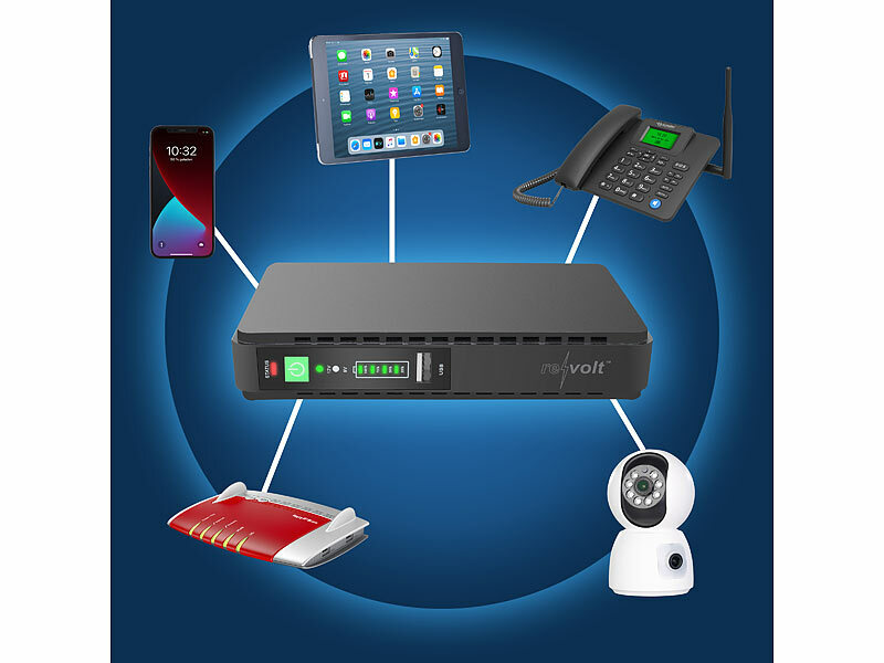 revolt Mini-UPS für unterbrechungsfreie Stromversorgung, www.pearl.de (Die Bildrechte liegen bei dem Verfasser der Mitteilung.) revolt Mini-UPS für unterbrechungsfreie Stromversorgung, www.pearl.de (Die Bildrechte liegen bei dem Verfasser der Mitteilung.)