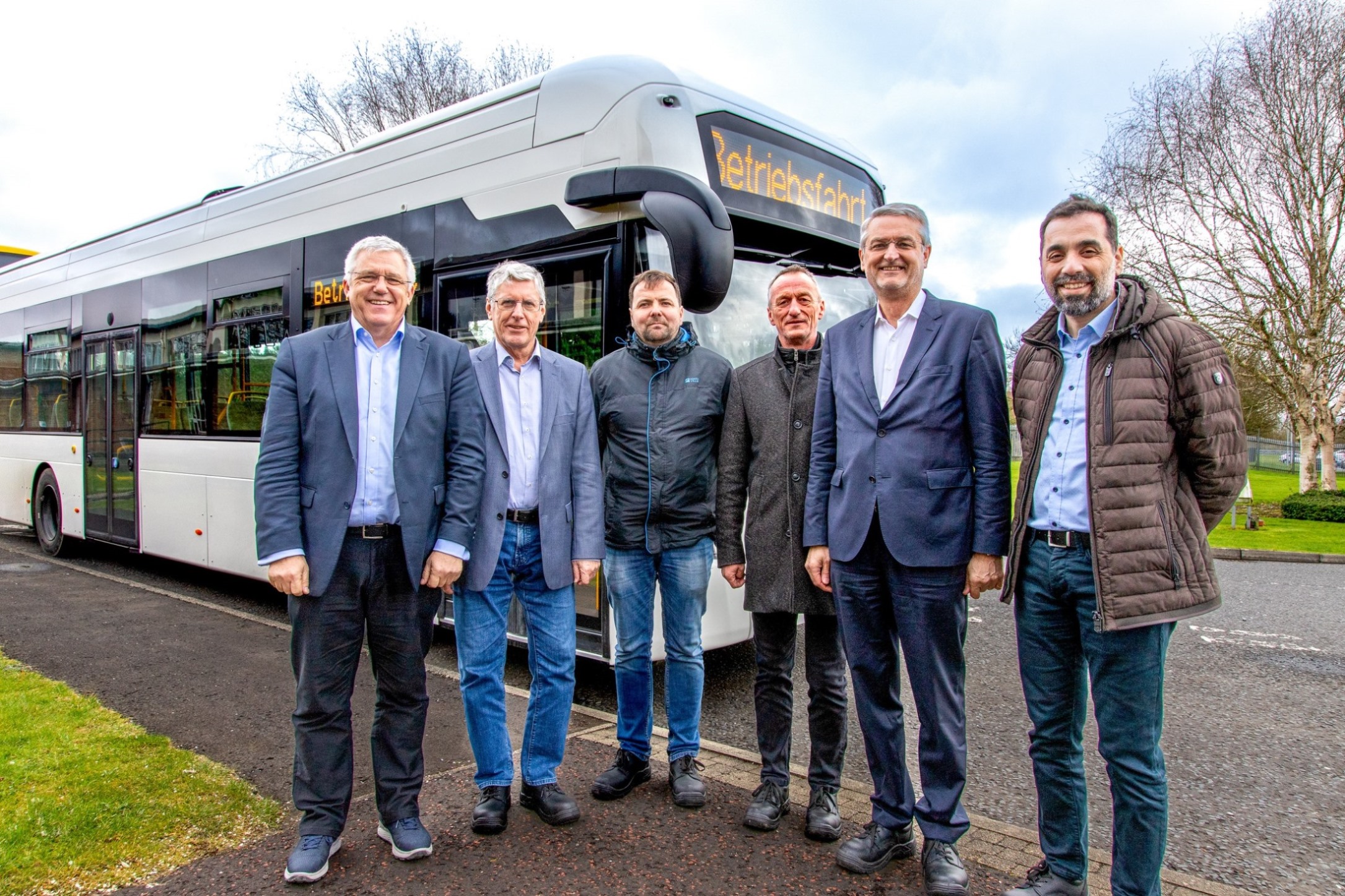 Mitarbeitende von Cottbusverkehr zu Besuch bei Wrightbus im nordirischen Ballymena. (Bildquelle: Wrightbus)