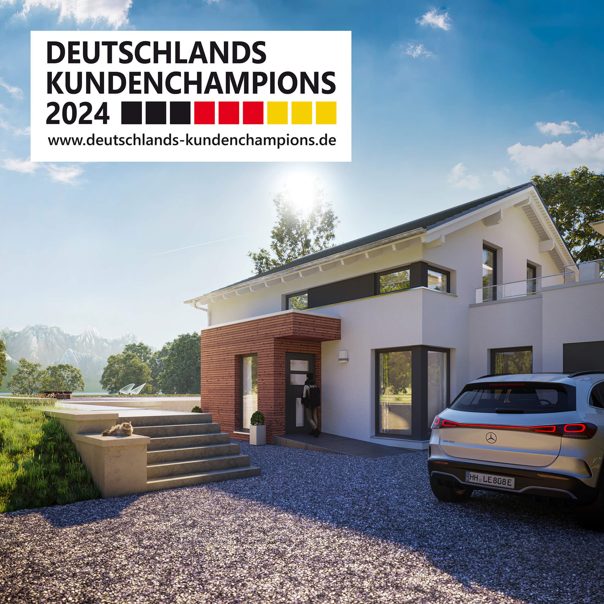 Als„Deutschlands Kundenchampion“2024 bietet Bien-Zenker seinen Baufamilien hervorragende Häuser un (Die Bildrechte liegen bei dem Verfasser der Mitteilung.)