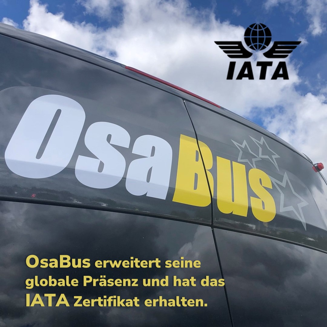OsaBus erhält IATA-Zertifizierung (Die Bildrechte liegen bei dem Verfasser der Mitteilung.) OsaBus erhält IATA-Zertifizierung (Die Bildrechte liegen bei dem Verfasser der Mitteilung.)