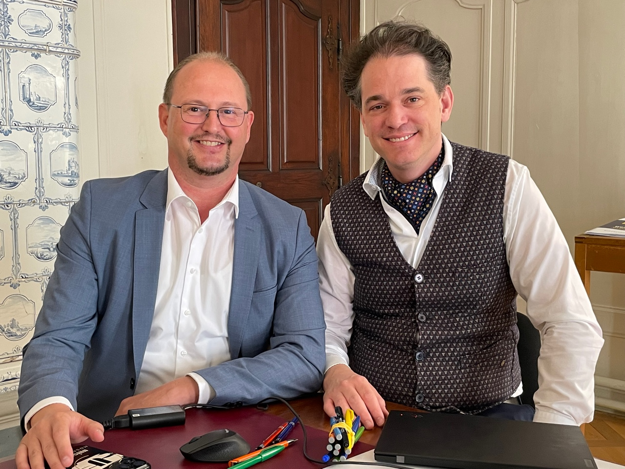 Nils Betschart und Oliver Meyer, Gründer Hotel DigIT Services AG. Nils Betschart und Oliver Meyer, Gründer Hotel DigIT Services AG.