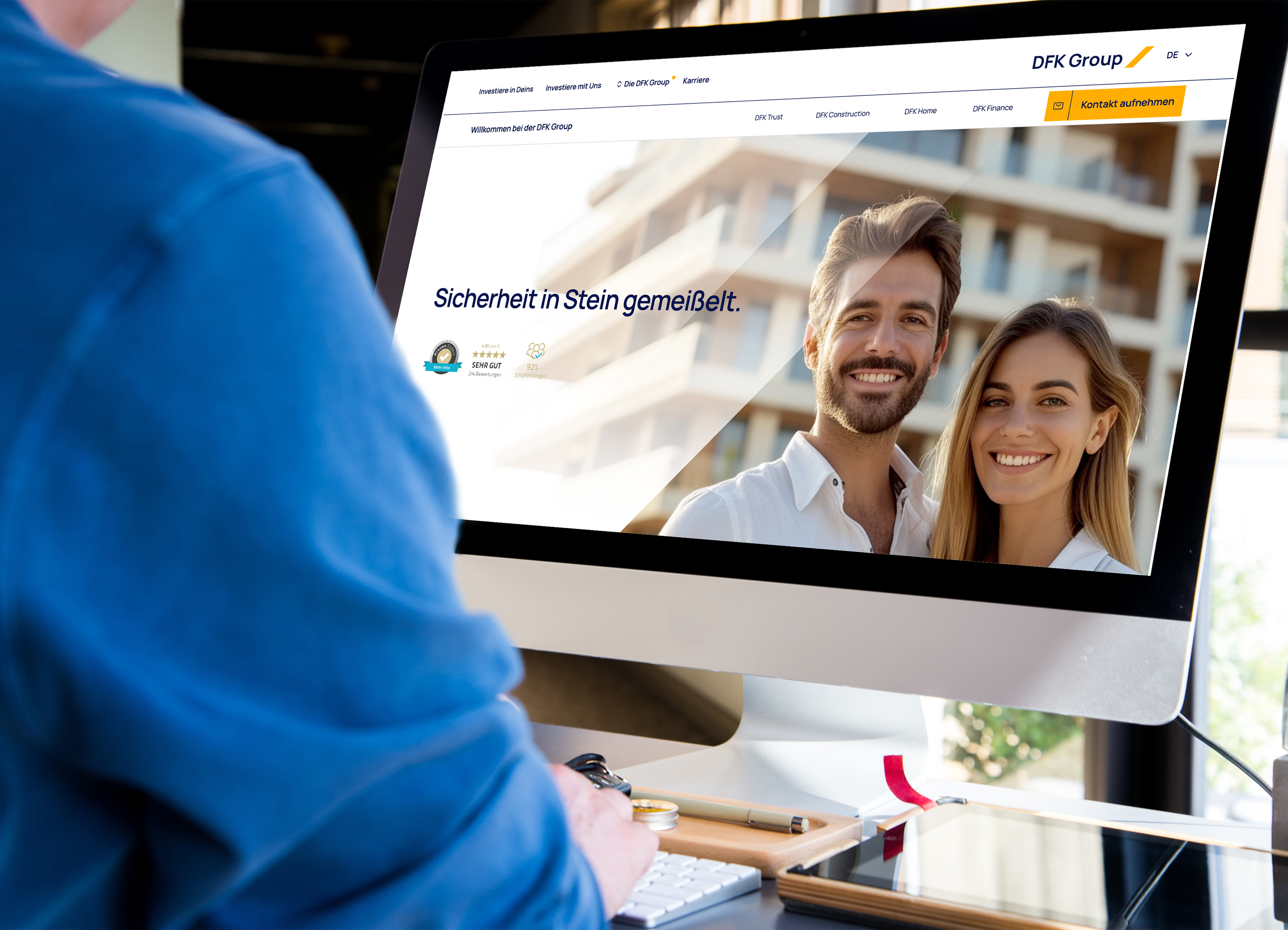 Mit dem neuen Internetauftritt unter www.dfkgroup.de wächst die DFK auch optisch zusammen. Mit dem neuen Internetauftritt unter www.dfkgroup.de wächst die DFK auch optisch zusammen.