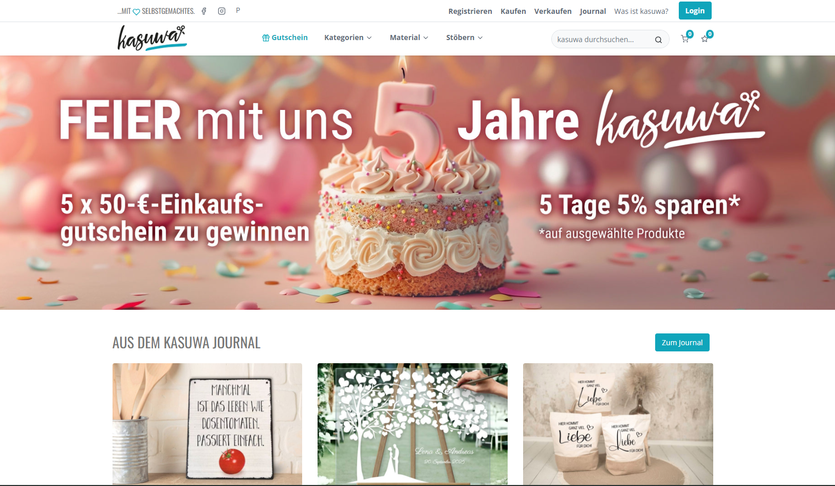 Wir feiern 5 Jahre kasuwa! Wir feiern 5 Jahre kasuwa!