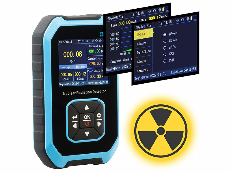 AGT Digitaler Akku-Geigerzähler& Dosimeter, Beta-/Gamma-/Röntgenstrahlung, www.pearl.de (Die Bildrechte liegen bei dem Verfasser der Mitteilung.)
