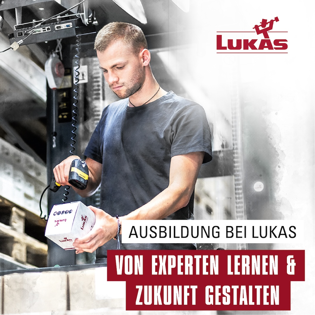 Werde auch Du Teil der Erfolgsgeschichte und finde deinen Ausbildungsplatz bei LUKAS! (Die Bildrechte liegen bei dem Verfasser der Mitteilung.) Werde auch Du Teil der Erfolgsgeschichte und finde deinen Ausbildungsplatz bei LUKAS! (Die Bildrechte liegen bei dem Verfasser der Mitteilung.)