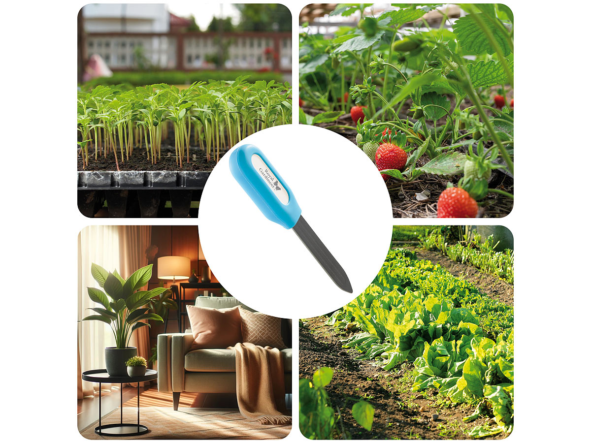 Royal Gardineer Smarter Pflanzen-Bodenfeuchtigkeits-& Temperatursensor, www.pearl.de (Die Bildrechte liegen bei dem Verfasser der Mitteilung.) Royal Gardineer Smarter Pflanzen-Bodenfeuchtigkeits-& Temperatursensor, www.pearl.de (Die Bildrechte liegen bei dem Verfasser der Mitteilung.)