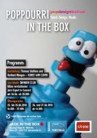 Photographie: Thomas Steffens, Bildunterschrift: Plakat zur Ausstellung “poppourri” Photographie: Thomas Steffens, Bildunterschrift: Plakat zur Ausstellung “poppourri”