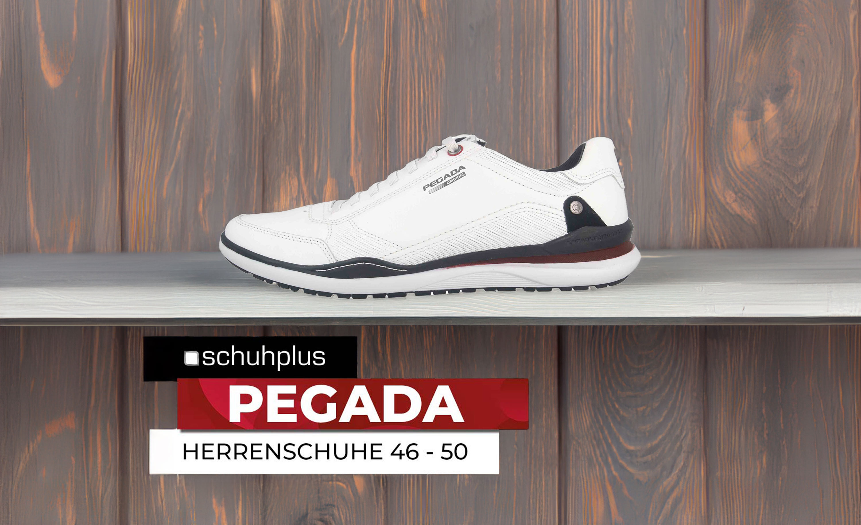 PEGADA inÜbergrößen: Große Sneaker (46-50) bei schuhplus (Die Bildrechte liegen bei dem Verfasser der Mitteilung.) PEGADA inÜbergrößen: Große Sneaker (46-50) bei schuhplus (Die Bildrechte liegen bei dem Verfasser der Mitteilung.)