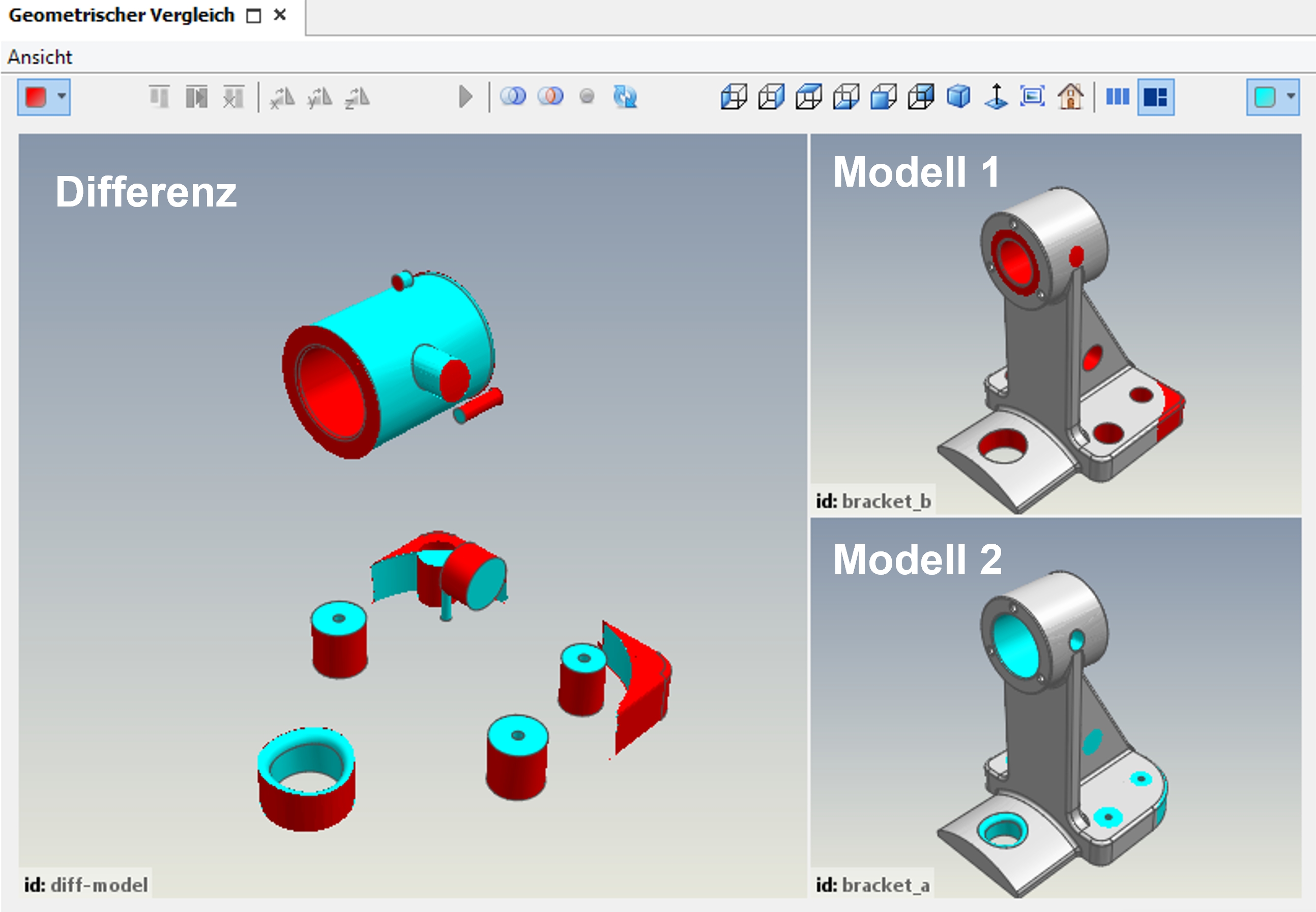 Geometrische Vergleiche von CAD Daten führen zu geringerem Suchaufwand und höherer Wiederverwendung. (Die Bildrechte liegen bei dem Verfasser der Mitteilung.) Geometrische Vergleiche von CAD Daten führen zu geringerem Suchaufwand und höherer Wiederverwendung. (Die Bildrechte liegen bei dem Verfasser der Mitteilung.)