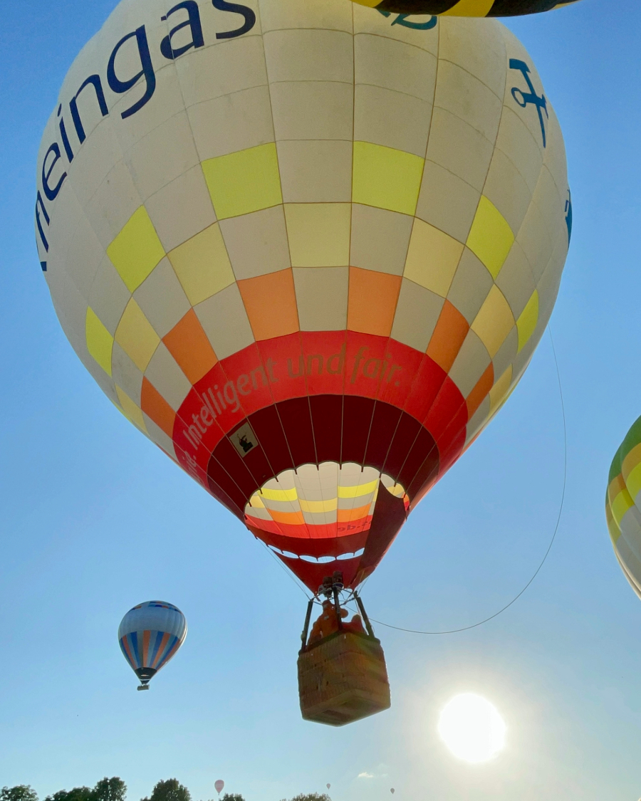 Rheingas Ballon beim Start (Die Bildrechte liegen bei dem Verfasser der Mitteilung.)